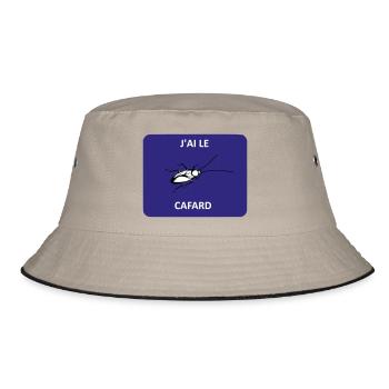 Ich fühle mich bergab - Bucket Hat - Khaki/Schwarz - Vorne