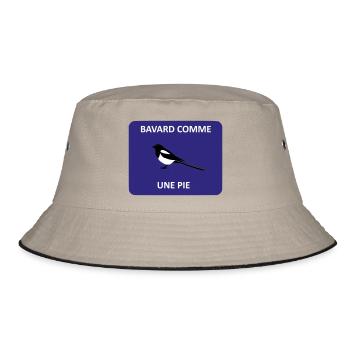 Chatty as a magpie - Bucket Hat - khaki/black - Front