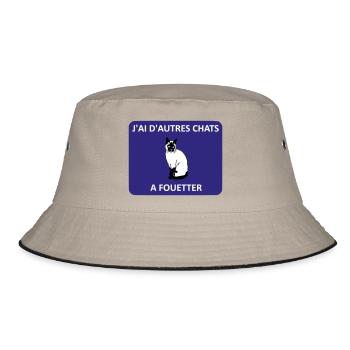 I have other fish to fry. - Bucket Hat - khaki/black - Front