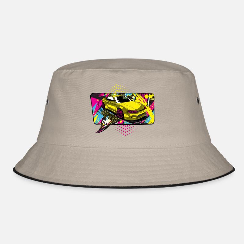 s15 comic - Bucket Hat - Khaki/Schwarz