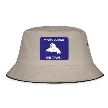 Short-sighted as a mole - Bucket Hat - khaki/black - Front
