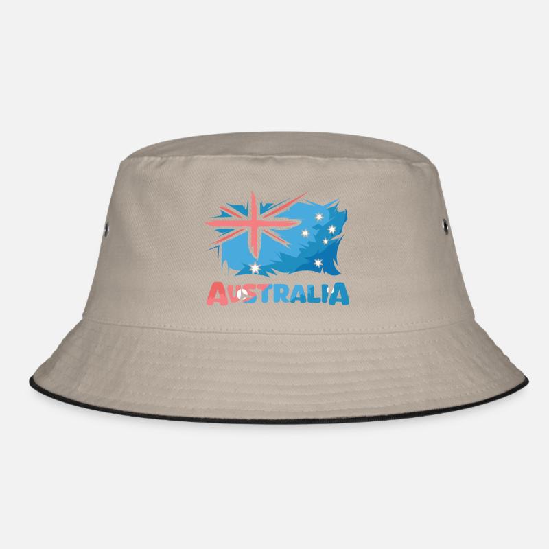 Logo de l’icône d’illustration de bande dessinée du drapeau de l’Australie Bob