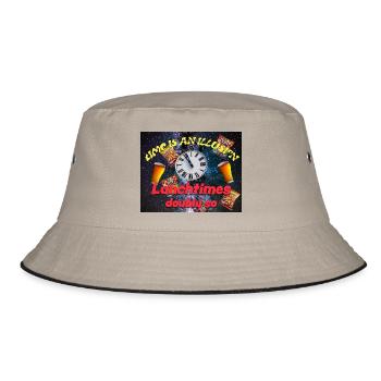 Time is an illusion - Bucket Hat - khaki/black - Front