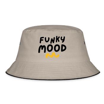 funky mood - Bucket Hat - khaki/black - Front
