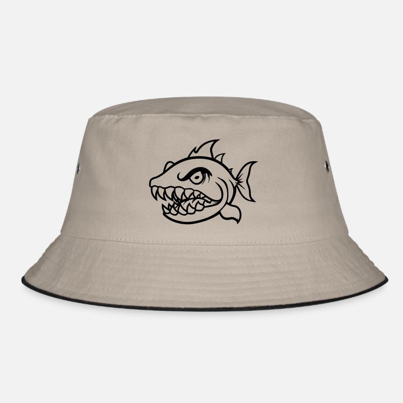 piranha comic Bucket Hat