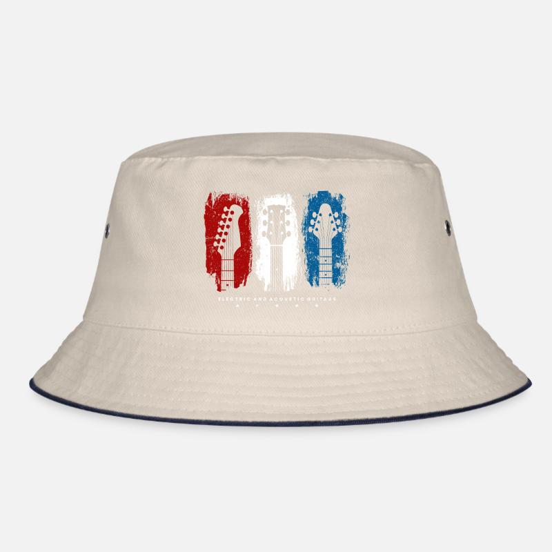 Flag Trio Guitars Grunge Bucket Hat