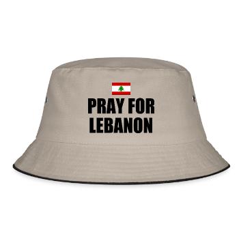 Pray for lebanon - Bob - kaki/noir - Devant