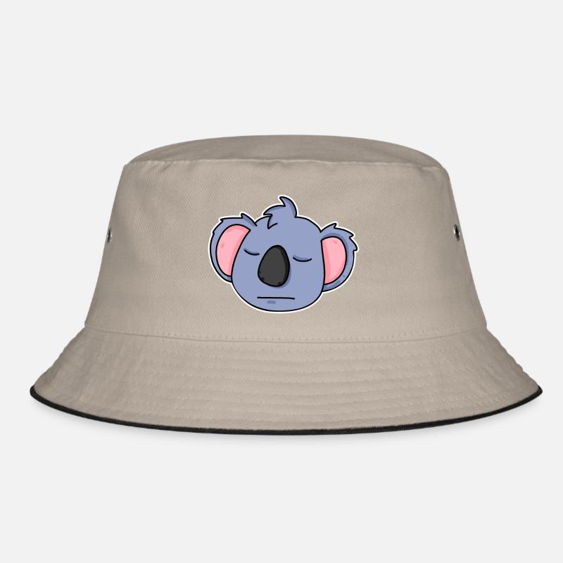 Koala Kopf Tier müde Bucket Hat