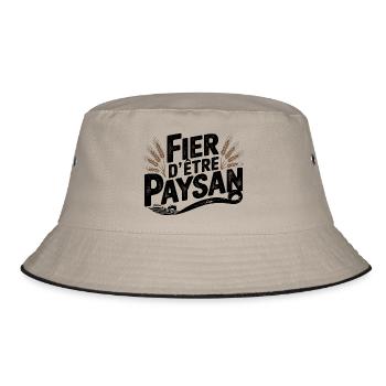 Fier d'être Paysan - Bob - kaki/noir - Devant