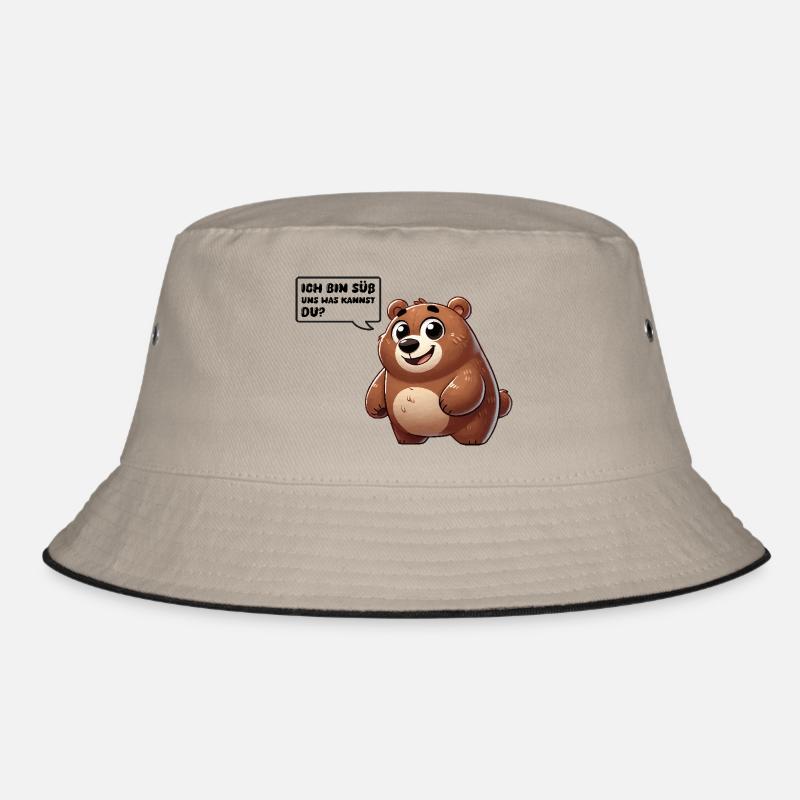 bär comic süß Bucket Hat