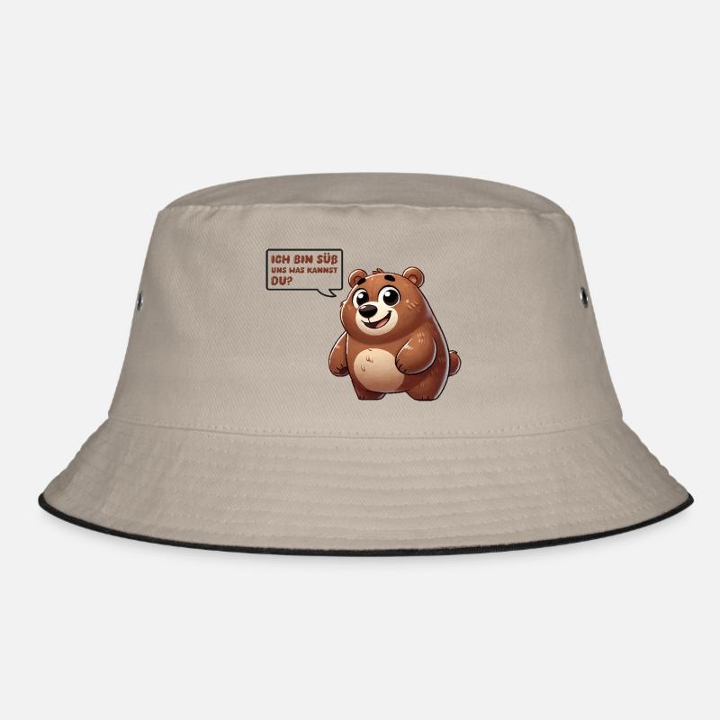 bär comic süß Bucket Hat
