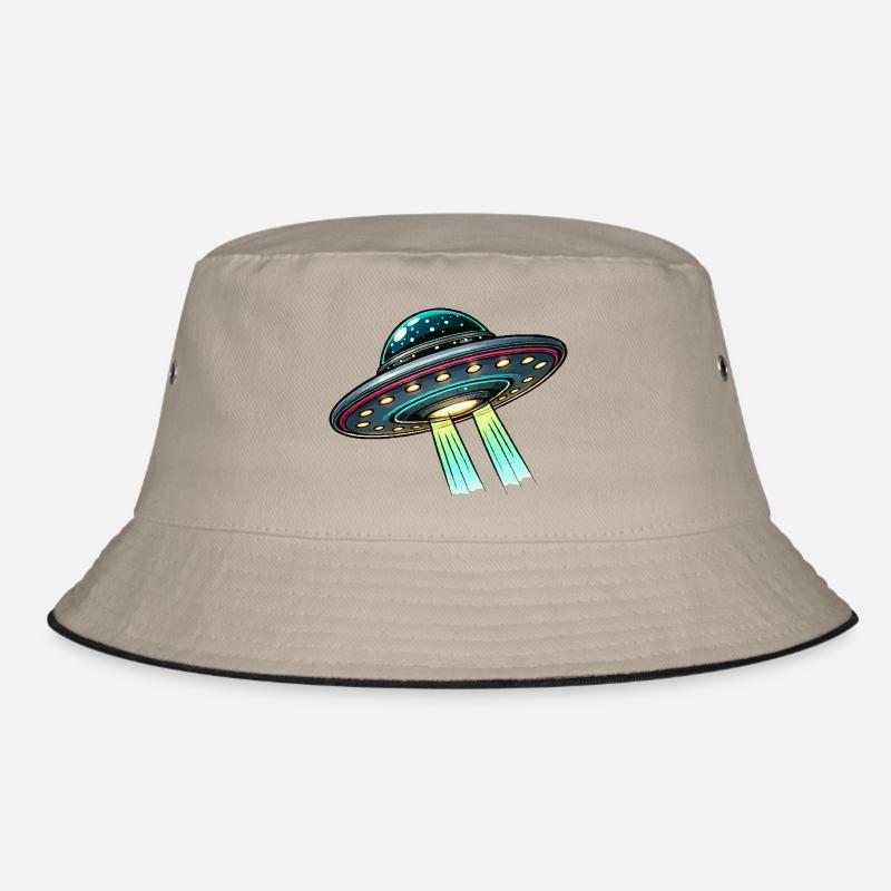 Ufo Untertasse Comic Bucket Hat