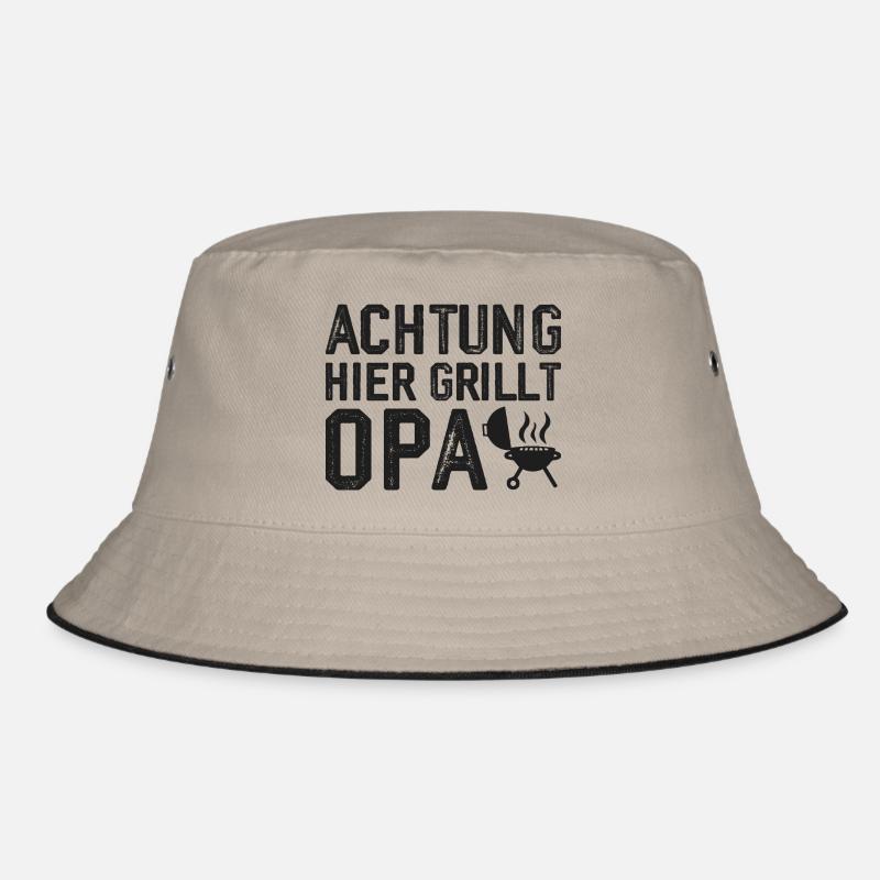 Grilling Grill Master Grandpa Grill Gift Idea Bucket Hat