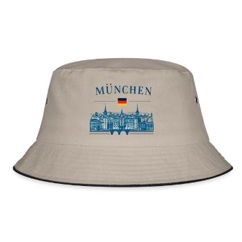 Horizon de Munich : Bavaria Souvenir Design - Bob - kaki/noir - Devant