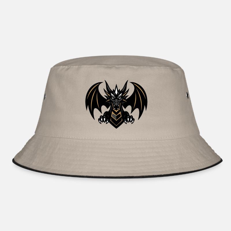 DRAGON LEVEL 1 - Bucket Hat - Khaki/Schwarz