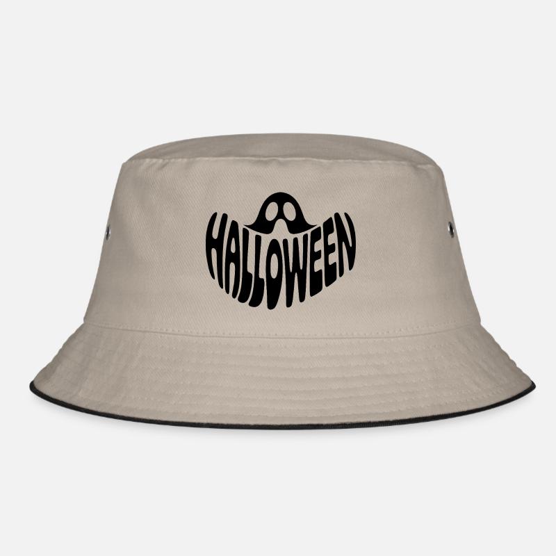Ghost - Cool Halloween Logo Bucket Hat