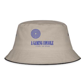 Gaming Console Gear – Level Up Abenteuer - Bucket Hat - Khaki/Schwarz - Vorne