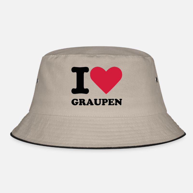 Stromberg Mit Spruch I Love Graupen Bucket Hat