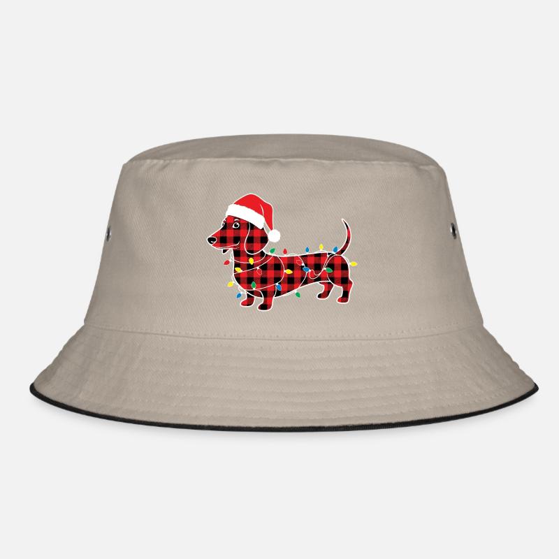 Chien Teckel Noël Plaid Rouge Carreaux Bob