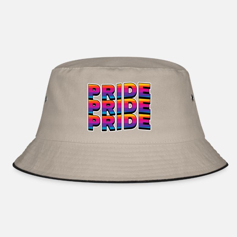 Pride Regenbogen Schriftzug Bucket Hat