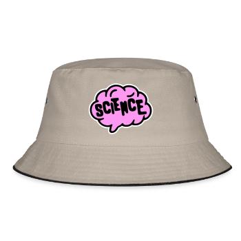 Science Science Statement Nerd Education Saying - Bucket Hat - khaki/black - Front