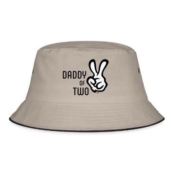Daddy Of Two (Daddy / Father / Victory / POS 2C) - Bucket Hat - khaki/black - Front