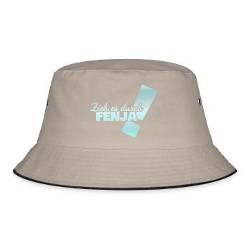 Durchhalten Fenja - Bucket Hat - Khaki/Schwarz - Vorne