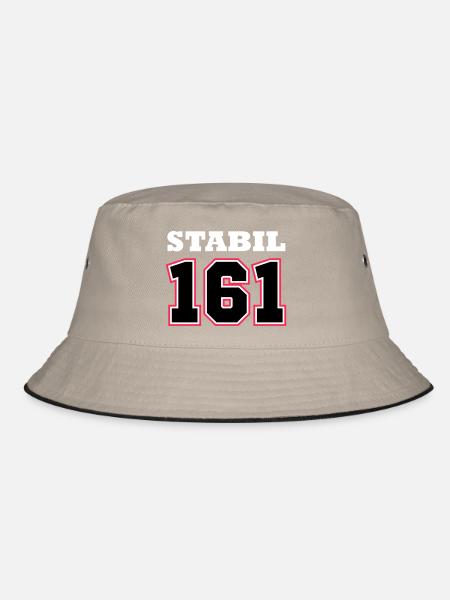 STABIL 161 - FOOTBALL RED - Bucket Hat - Khaki/Schwarz