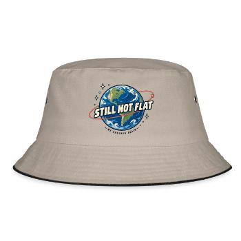 Immer noch rund - Bucket Hat - Khaki/Schwarz - Vorne