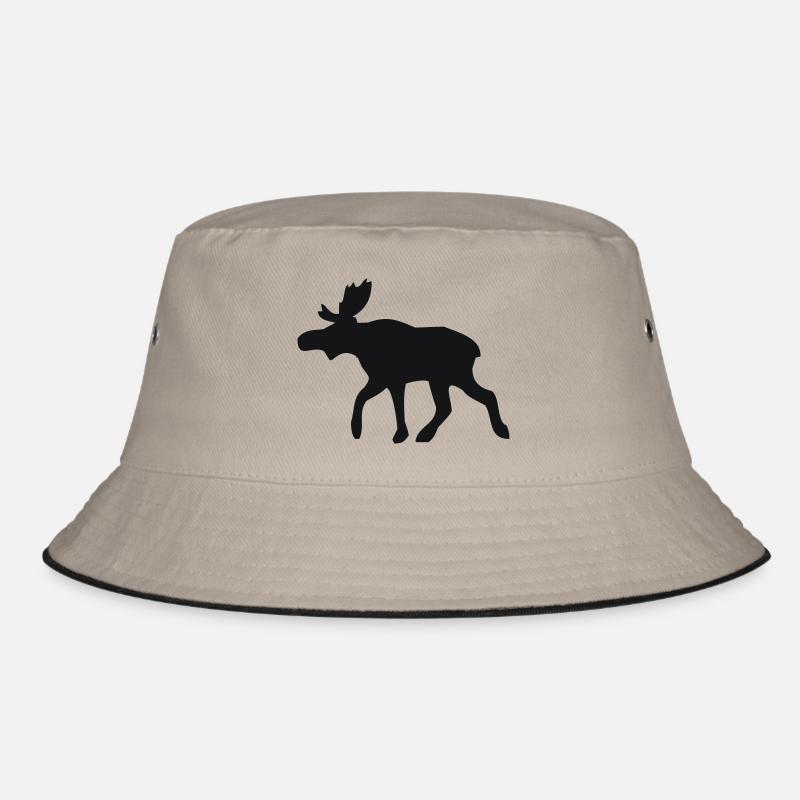 Elch - Bucket Hat - Khaki/Schwarz