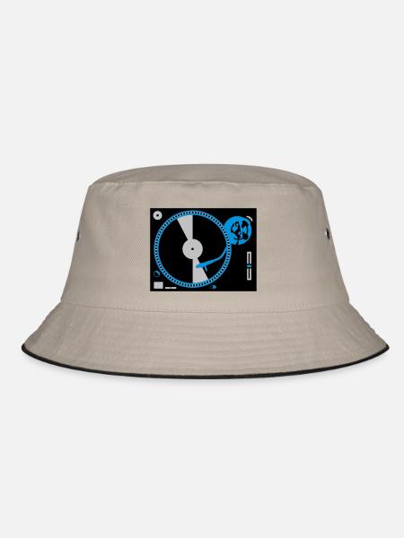 turntables - Bucket Hat - khaki/black - Front