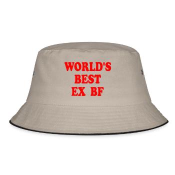 worlds best ex bf - Bucket Hat - khaki/black - Front