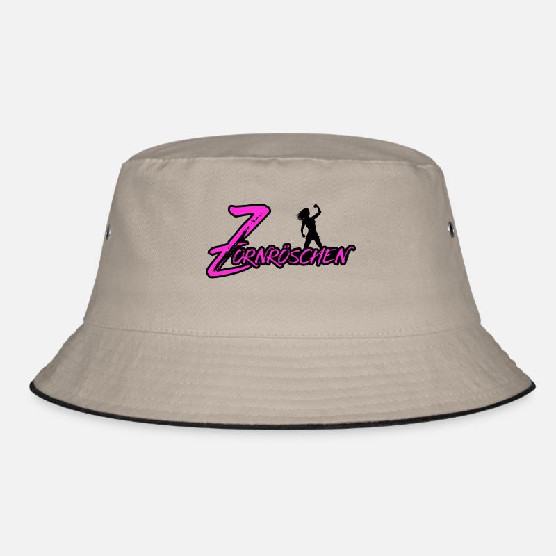 Zornröschen - Bucket Hat - Khaki/Schwarz