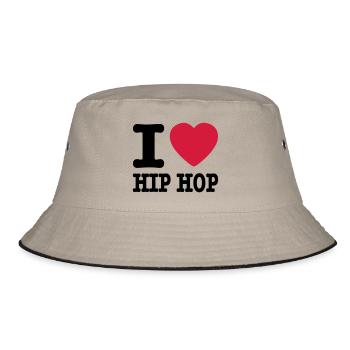 I love hiphop / I heart hiphop - Bob - kaki/noir - Devant