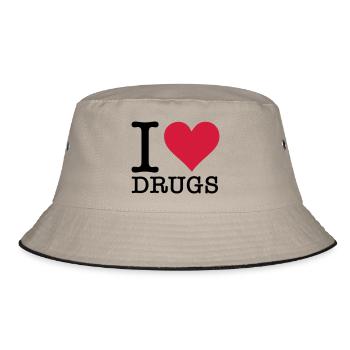 I love médicaments! - Bob - kaki/noir - Devant