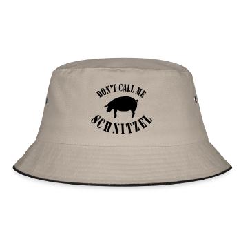 Do not call me Schnitzel - Bucket Hat - khaki/black - Front