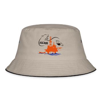 Fulmar Oil Rig Platform North Sea Aberdeen - Bucket Hat - khaki/black - Front