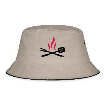 BBQ - Bucket Hat - khaki/black - Front