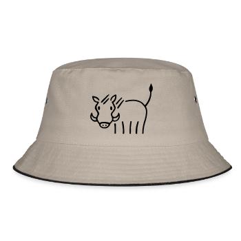 Warthog - Bucket Hat - khaki/black - Front