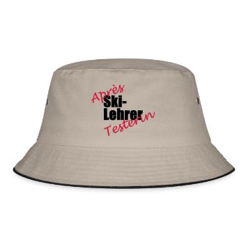 Apres Ski Teacher tester - Bucket Hat - khaki/black - Front