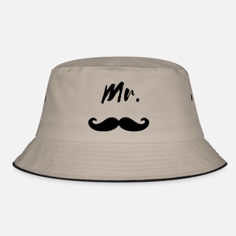 Mr Moustache Mister Bart Beard cool Geschenk Bucket Hat