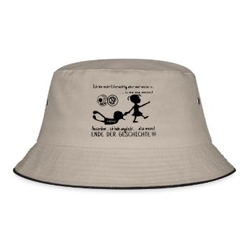 Ich bin nicht Eifersüchtig ... - Bucket Hat - Khaki/Schwarz - Vorne