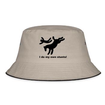 I do my own stunts - Bucket Hat - khaki/black - Front