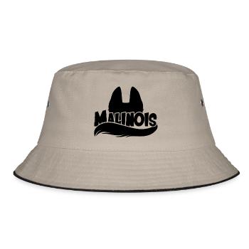 Abbildung Malinois - Bucket Hat - Khaki/Schwarz - Vorne
