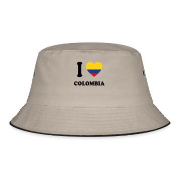 j'aime pays d'origine, présente COLOMBIA - Bob - kaki/noir - Devant