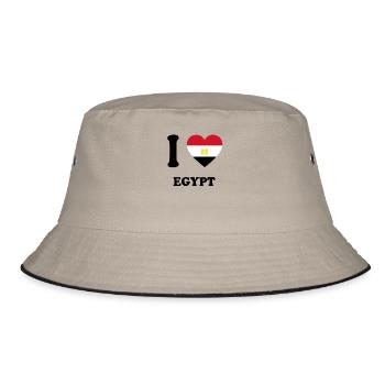 j'aime pays d'origine, présente ÉGYPTE - Bob - kaki/noir - Devant