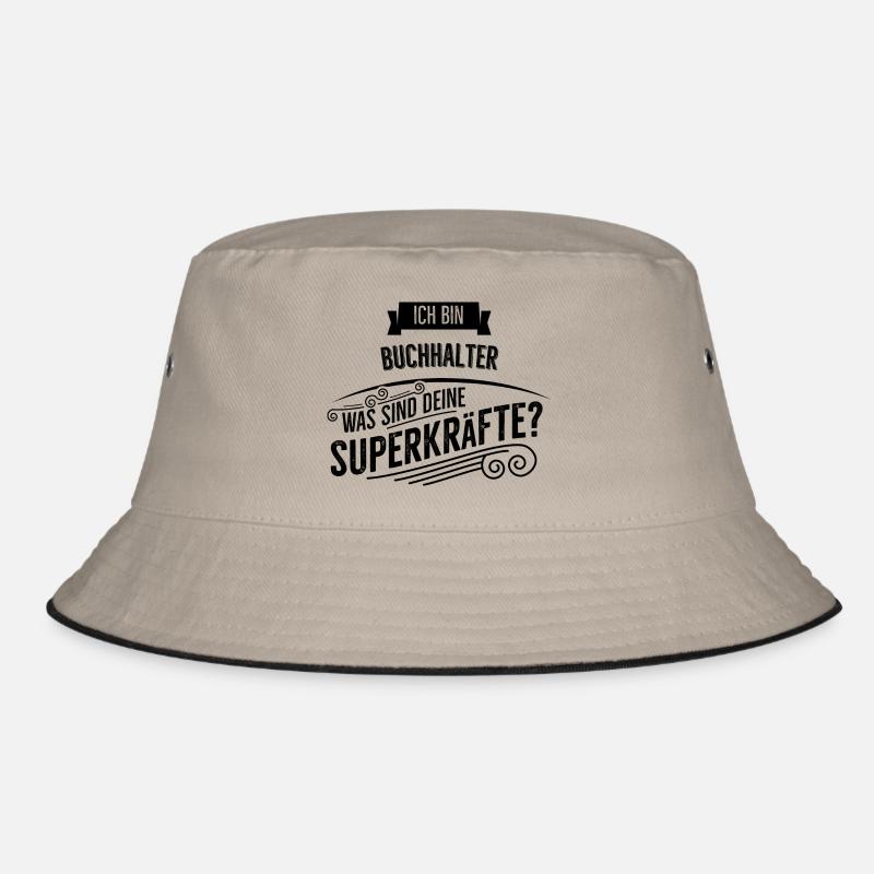 Buchhalter - Bucket Hat - Khaki/Schwarz