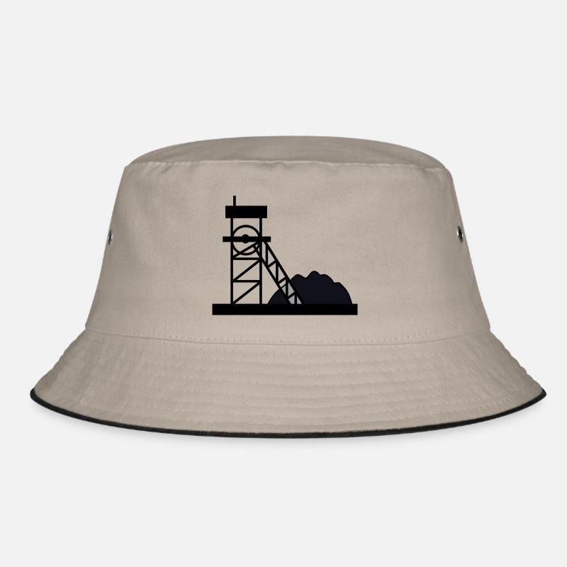 miner miner mine mine coal coal5 Bucket Hat