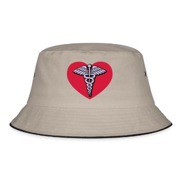 Doctor of love - Bucket Hat - khaki/black - Front