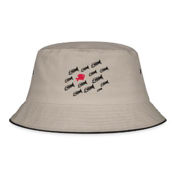 Deadfish - Bucket Hat - Khaki/Schwarz - Vorne
